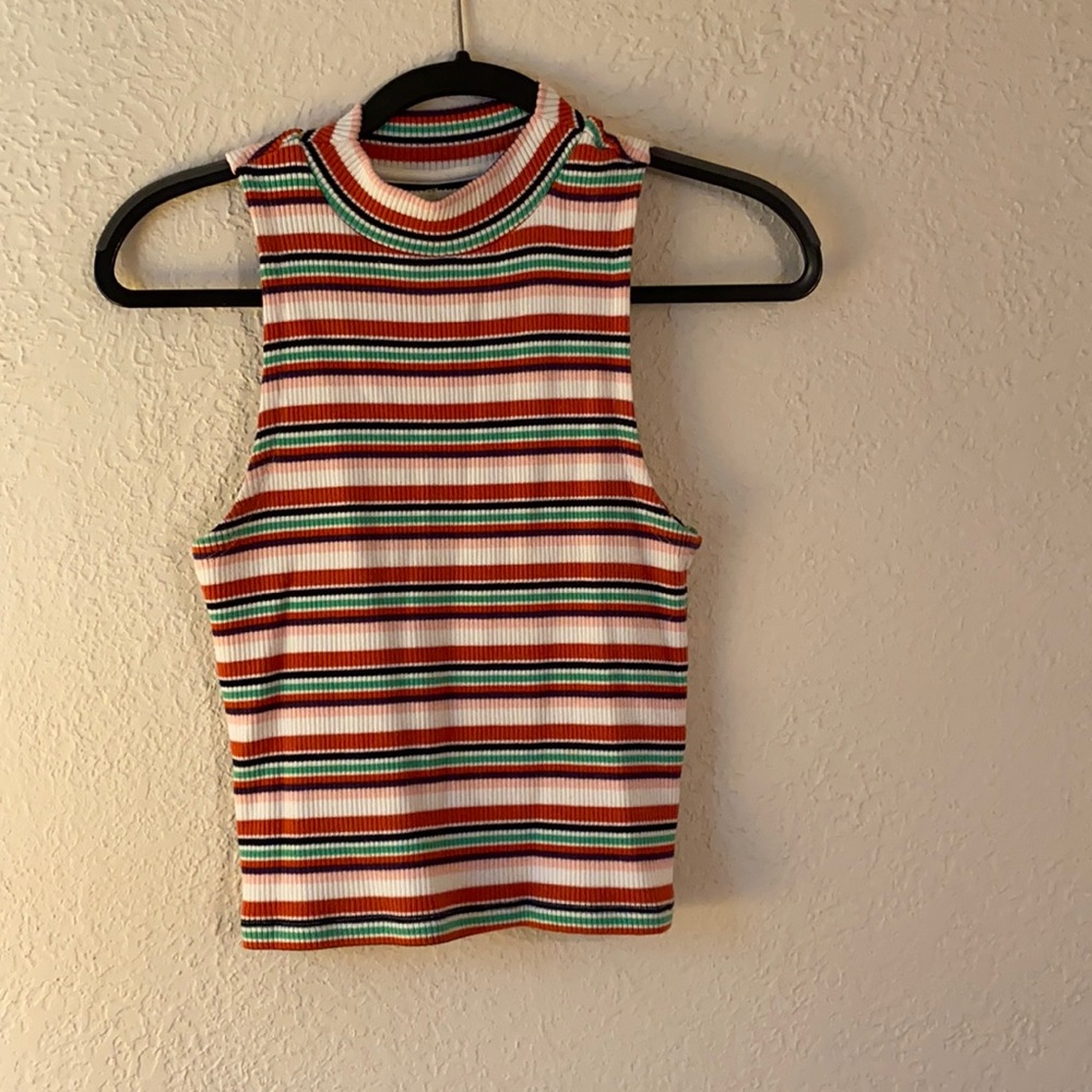 Urban outfitter striped high neck top SOLD